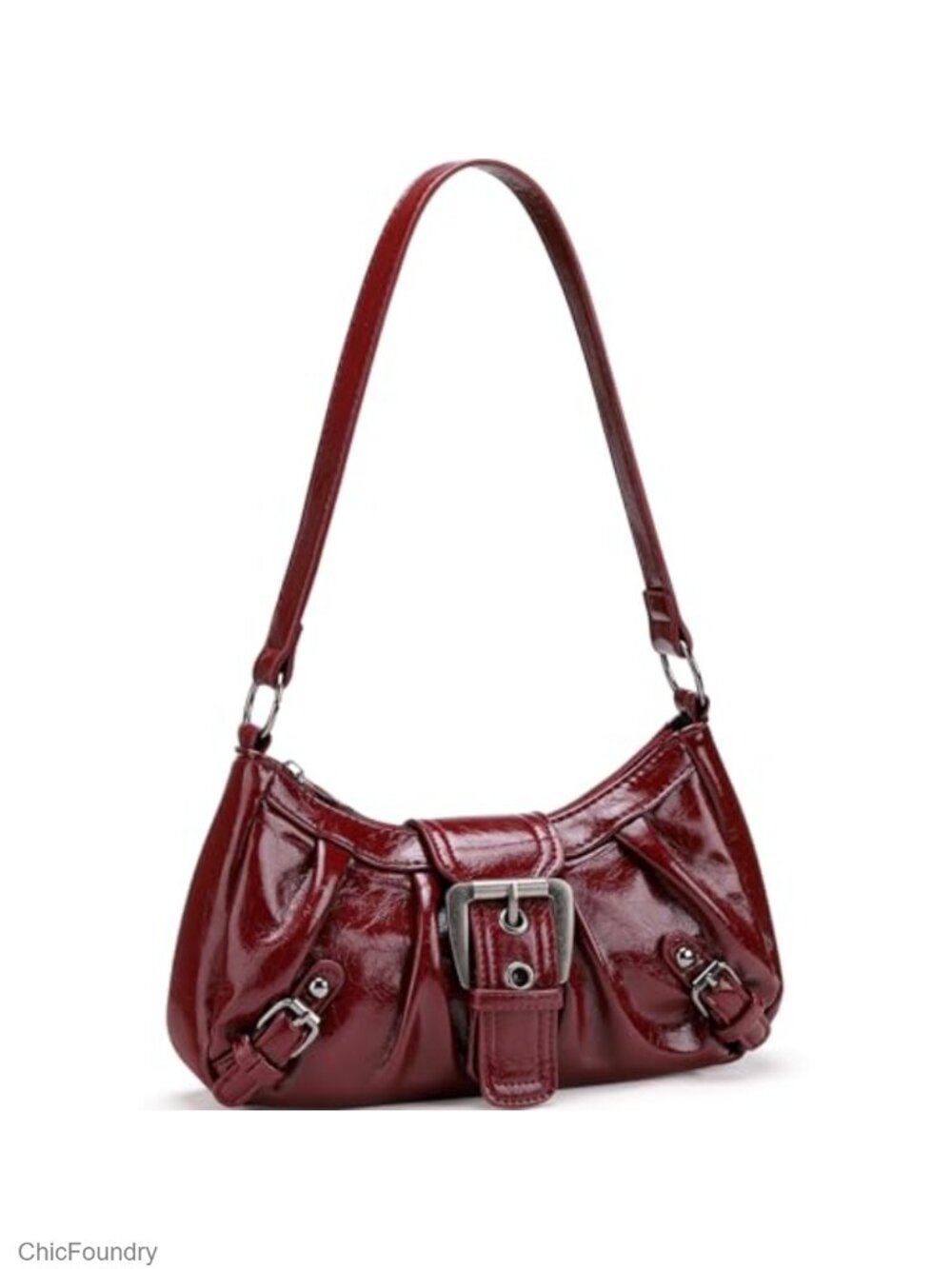 Faux Leather Hobo Shoulder Bag Top Handle Purse Vegan Leather Tote